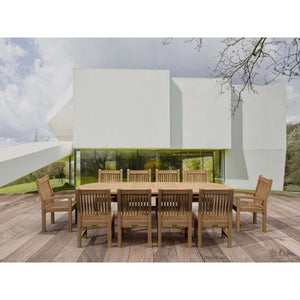 Sahara Dining Side Chair 11-Pieces Oval Dining Set Dining Set