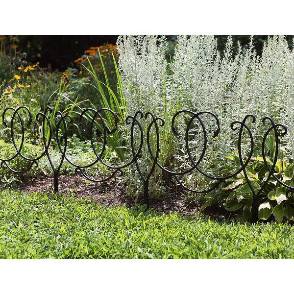 Scroll Border Fence Section Pack of 4 - The Charming Bench Company