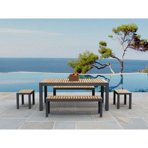 Seville 5-Pieces Rectangular Dining Set - The Charming Bench Company