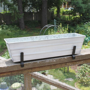 Small Flower Box With Railing Brackets Flower Box Brackets