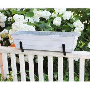 Small Flower Box With Railing Brackets Flower Box Brackets