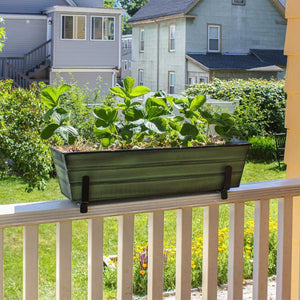Small Flower Box With Railing Brackets Flower Box Brackets
