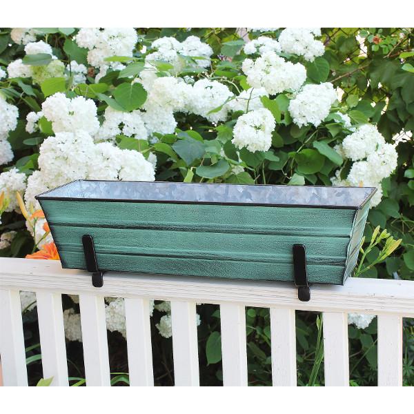 Small Flower Box With Railing Brackets Flower Box Brackets