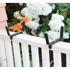 Small Flower Box With Railing Brackets Flower Box Brackets