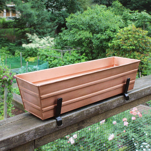 Small Flower Box With Railing Brackets Flower Box Brackets