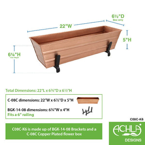 Small Flower Box With Railing Brackets Flower Box Brackets