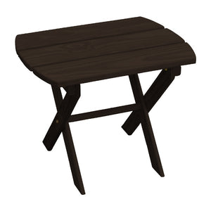 Solid Knotfree Yellow Pine Folding Oval End Table Outdoor Table