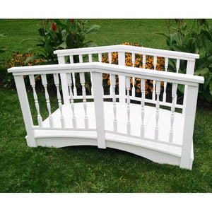 Spindle Bridge Garden Bridge 3' x 6' / White Paint