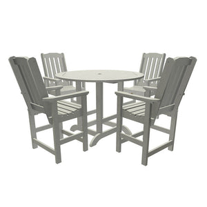 Springville 5pc Round Counter Dining Set Dining Set Coastal Teak