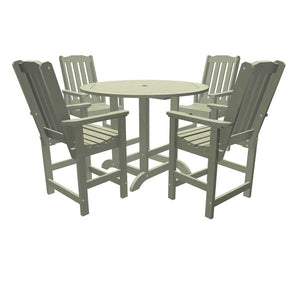 Springville 5pc Round Counter Dining Set Dining Set Eucalyptus