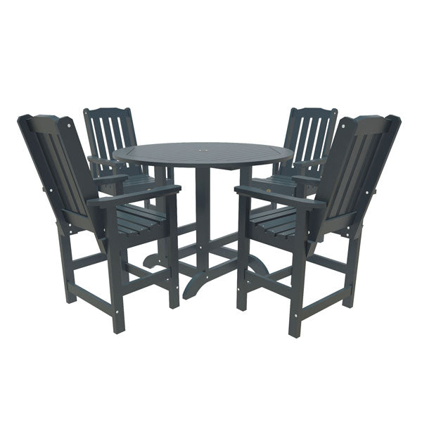 Springville 5pc Round Counter Dining Set Dining Set Federal Blue