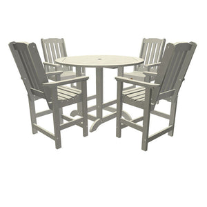 Springville 5pc Round Counter Dining Set Dining Set Harbor Gray