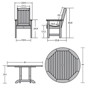 Springville 5pc Round Dining Set Dining Set