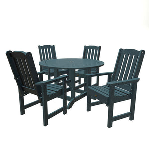 Springville 5pc Round Dining Set Dining Set Nantucket Blue