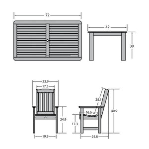 Springville 7pc Dining Set Dining Set