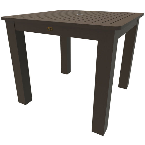 Square Counter Dining Table Dining Table Weathered Acorn