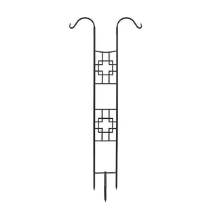 Square-On-Squares Double Pole Trellis Pole Trellis