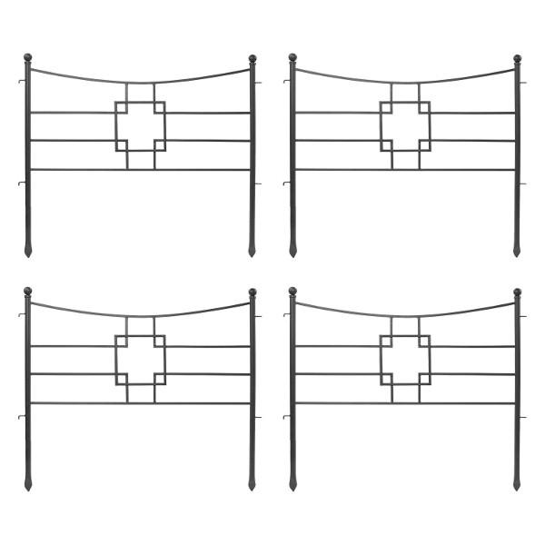Square-on-Squares Fence Section Pack of 4 Fence Section
