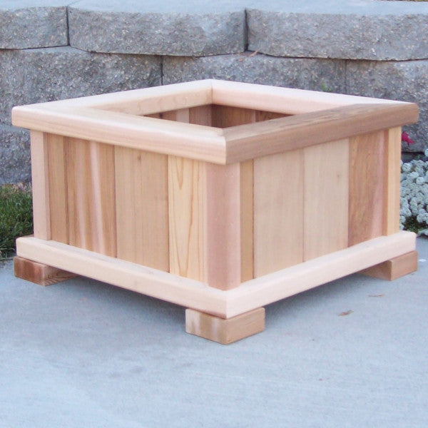 indoor wood planter box Wood Country | Square Patio Planter