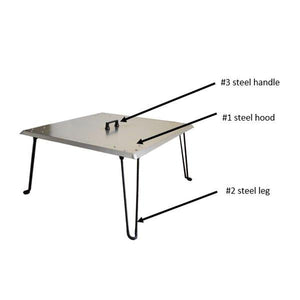 Stainless Steel Heat Deflector Fire Pit Fire Pits