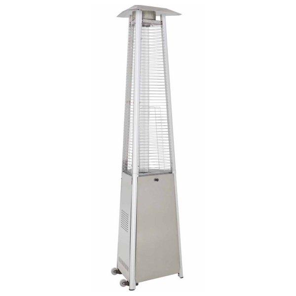 Tall Commercial Triangle Glass Tube Patio Heater Patio Heater Stainless Steel
