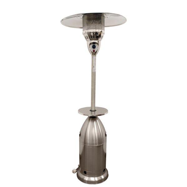 Tall Tapered Stainless Steel Patio Heater With Table Patio Heater