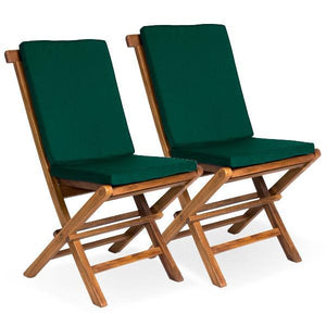 Folding Chair Set with Cushions - The Charming Bench Company