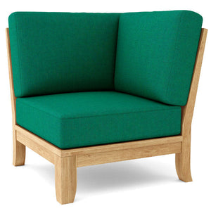 Teak Luxe Corner Deep Seating Modular Outdoor Chair