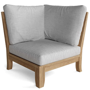 Teak Luxe Corner Deep Seating Modular Outdoor Chair