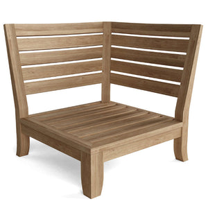 Teak Luxe Corner Deep Seating Modular Outdoor Chair