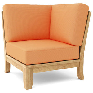 Teak Luxe Corner Deep Seating Modular Outdoor Chair
