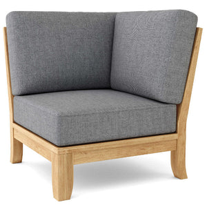 Teak Luxe Corner Deep Seating Modular Outdoor Chair
