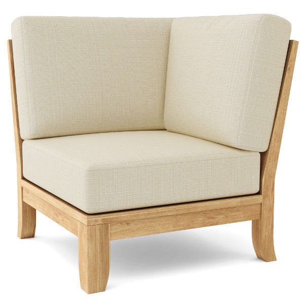 Teak Luxe Corner Deep Seating Modular Outdoor Chair