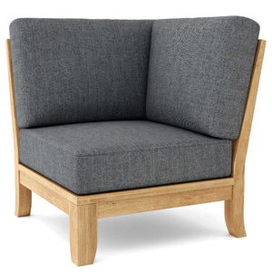 Teak Luxe Corner Deep Seating Modular Outdoor Chair