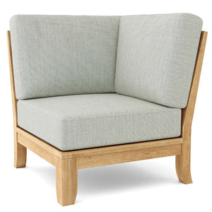 Teak Luxe Corner Deep Seating Modular Outdoor Chair