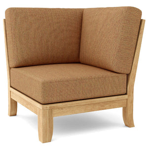 Teak Luxe Corner Deep Seating Modular Outdoor Chair