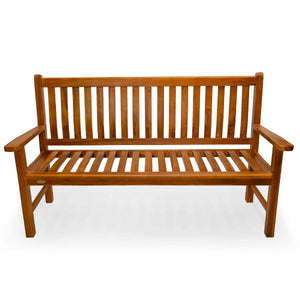 Teak Wave Bench Garden Bench