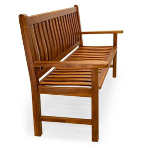 Teak Wave Bench Garden Bench