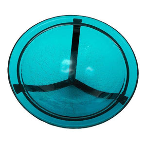 Teal Crackle Glass Birdbath Bowl Birdbath Bowl