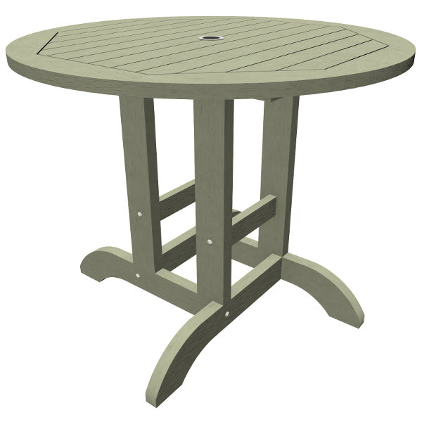 The Sequoia Professional Commercial Grade 36 inch Round Bistro Dining Height Table Dining Height Table Eucalyptus