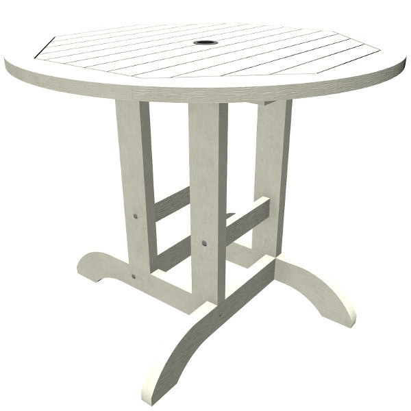 The Sequoia Professional Commercial Grade 36 inch Round Bistro Dining Height Table Dining Height Table White
