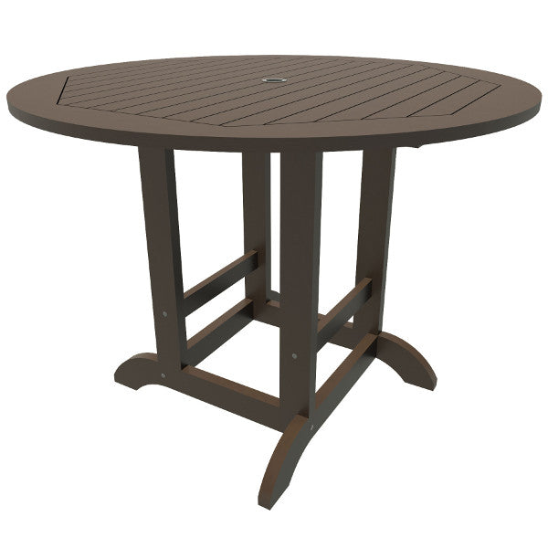 The Sequoia Professional Commercial Grade 48 inch Round Counter Height Dining Table Dining Table Weathered Acorn