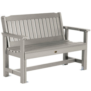 The Sequoia Professional Commercial Grade Exeter 4' Garden Bench Garden Bench Harbor Gray