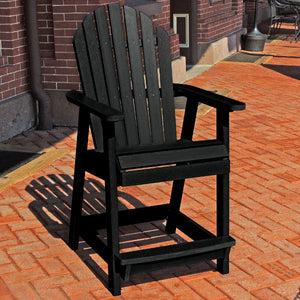 The Sequoia Professional Commercial Grade Muskoka Adirondack Deck Dining Chair in Counter Height