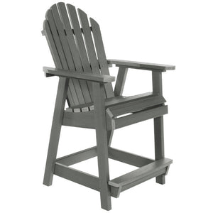 The Sequoia Professional Commercial Grade Muskoka Adirondack Deck Dining Chair in Counter Height