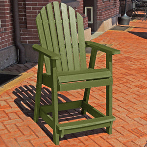 The Sequoia Professional Commercial Grade Muskoka Adirondack Deck Dining Chair in Counter Height