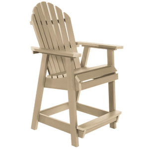 The Sequoia Professional Commercial Grade Muskoka Adirondack Deck Dining Chair in Counter Height