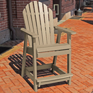 The Sequoia Professional Commercial Grade Muskoka Adirondack Deck Dining Chair in Counter Height