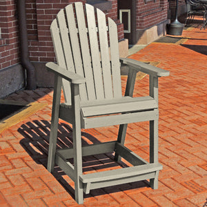 The Sequoia Professional Commercial Grade Muskoka Adirondack Deck Dining Chair in Counter Height