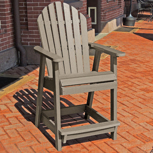 The Sequoia Professional Commercial Grade Muskoka Adirondack Deck Dining Chair in Counter Height